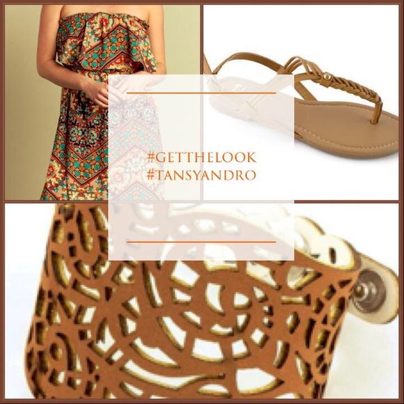 Peach Love Mini Dress Teal Orange NWT - Picture 2 of 2